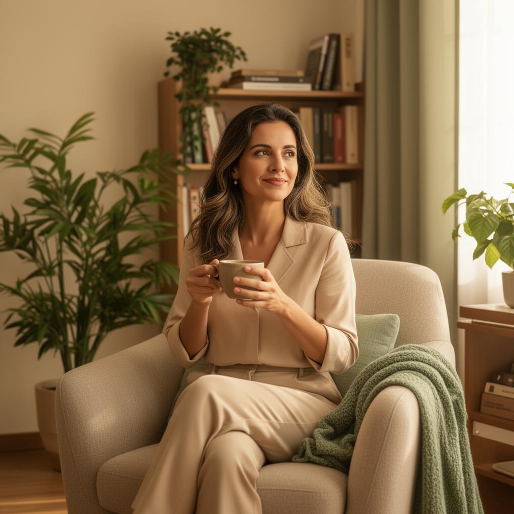 Mariana em seu consultório
